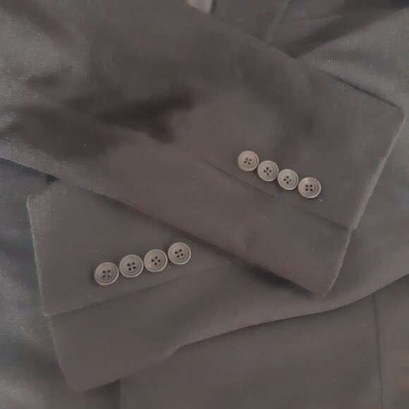 Samuelsohn SZ 46L Columbo 100% Cashmere Black Men's Gable Blazer Jacket - Picture 3 of 14